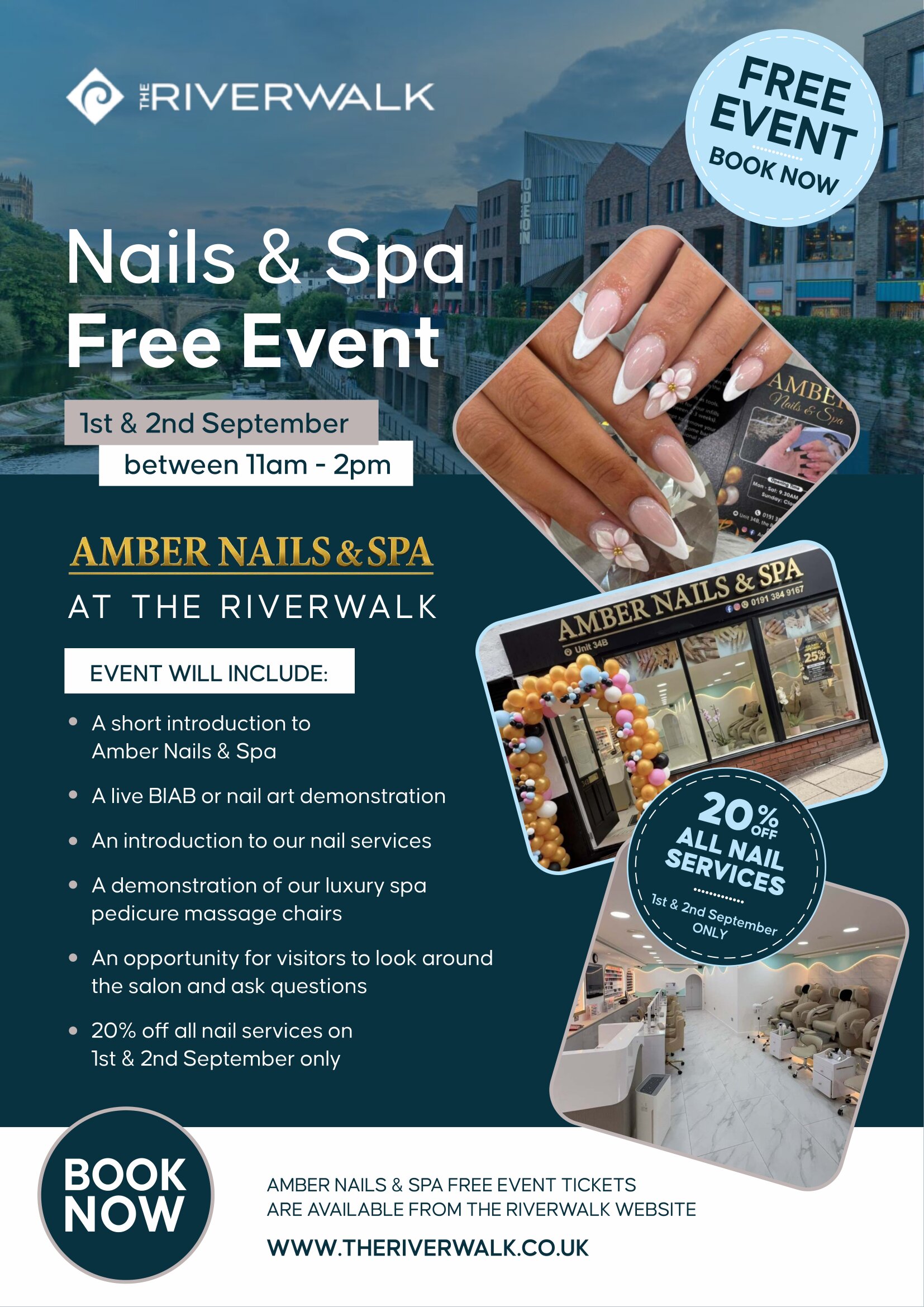 FREE NAILS & SPA EVENT AT THE RIVERWALK!